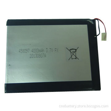High Capacity Lithium Polymer Battery Pack for tablet, PSP with 3.7V Voltage and 4,000mAh Capacity